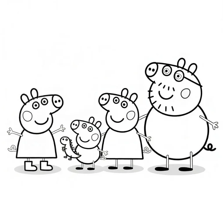 Peppa Pig Coloring Pages: The Joyful and Heartwarming World of Creative Fun