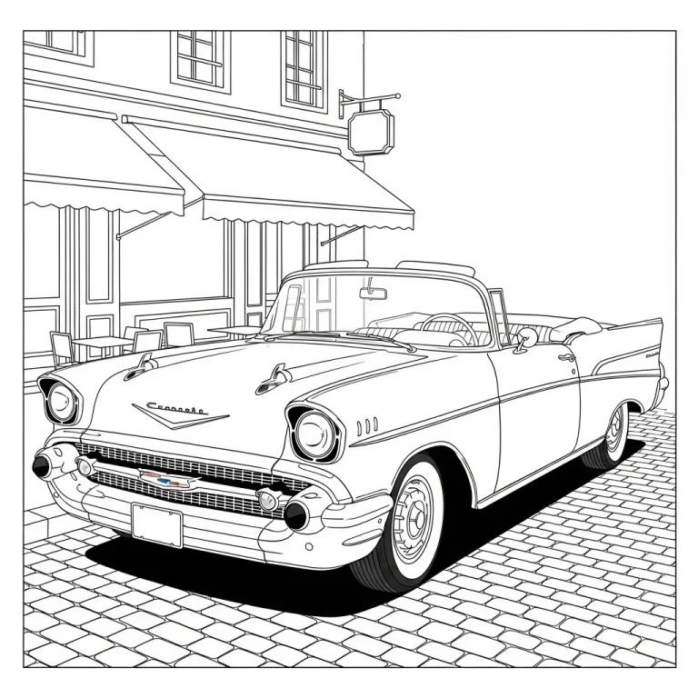 Car Coloring Pages Fast Action and High-Energy Fun
