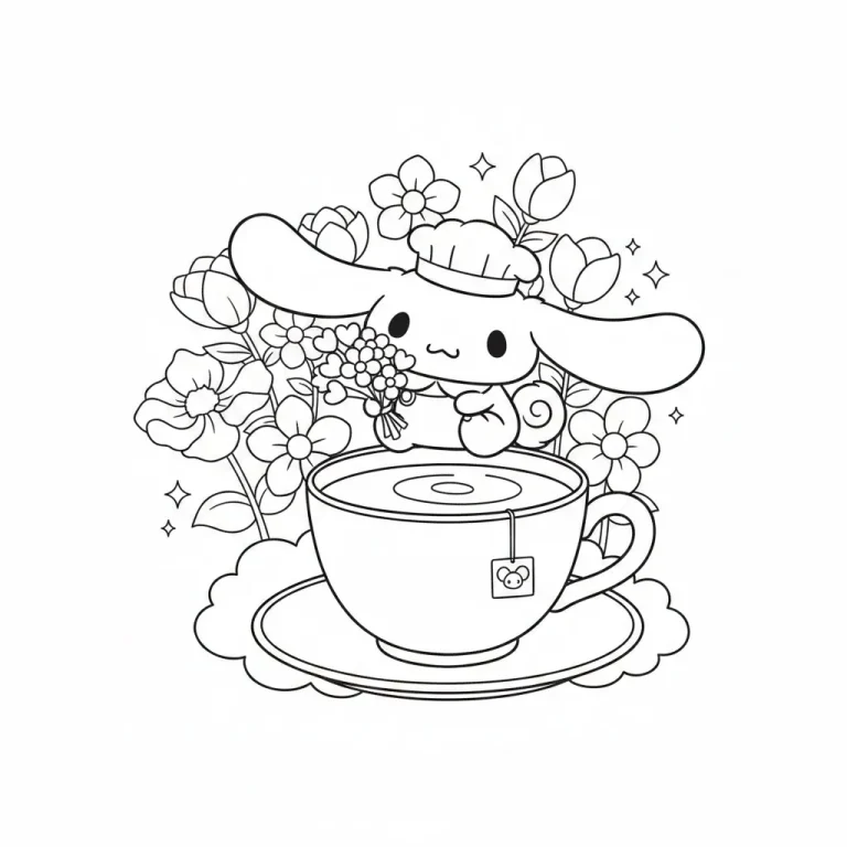 Cinnamoroll Coloring Pages Free Printables for Kids