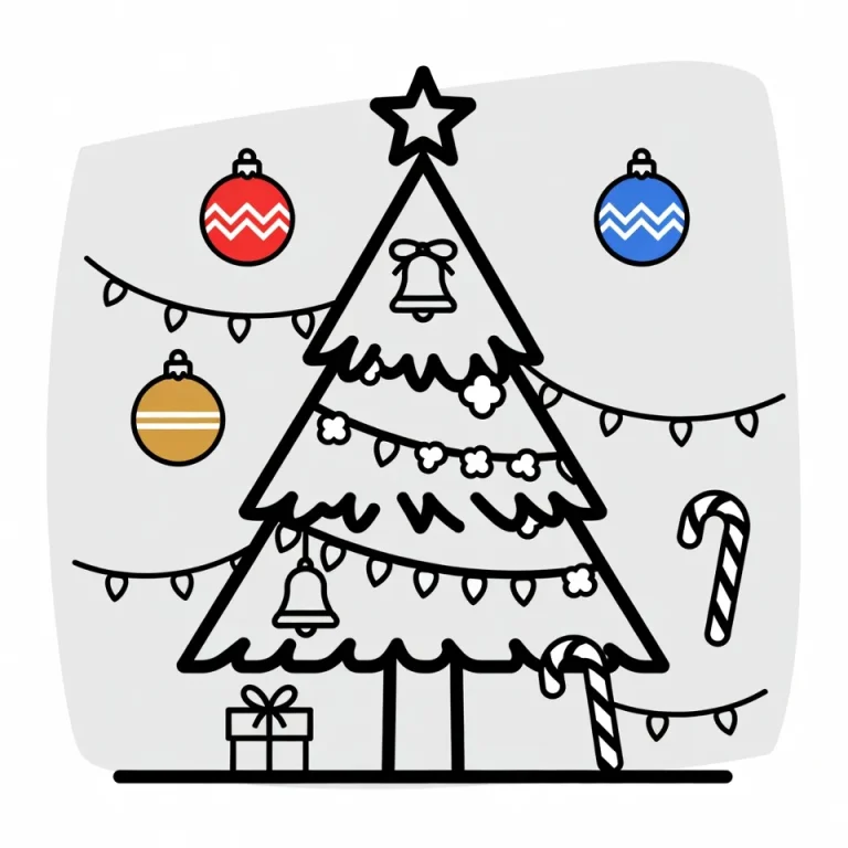 Christmas Tree Coloring Sheet: A Festive Way to Spark Holiday Creativity
