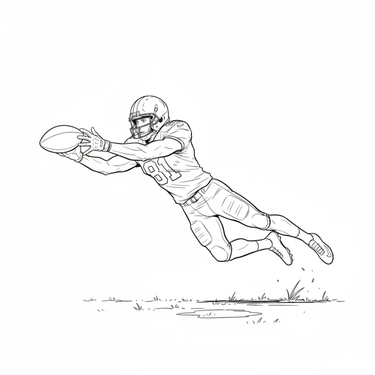 Football Coloring Page – Free Printable Sheets for Kids and Fans